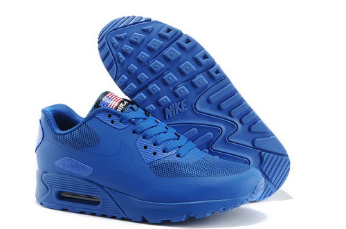 Nike Air Max 90 Hyp Qs Men All Blue Running Shoes Coupon Code